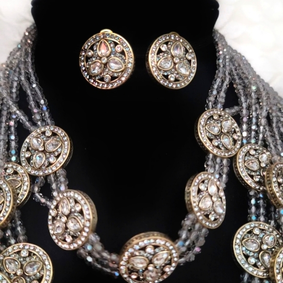 SOLD! Heidi Daus "Princess of Love" necklace and earrings - Picture 6 of 6
